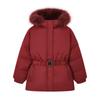 ELLE KIDS Girls' Red 90% Goose Down Winter Jacket