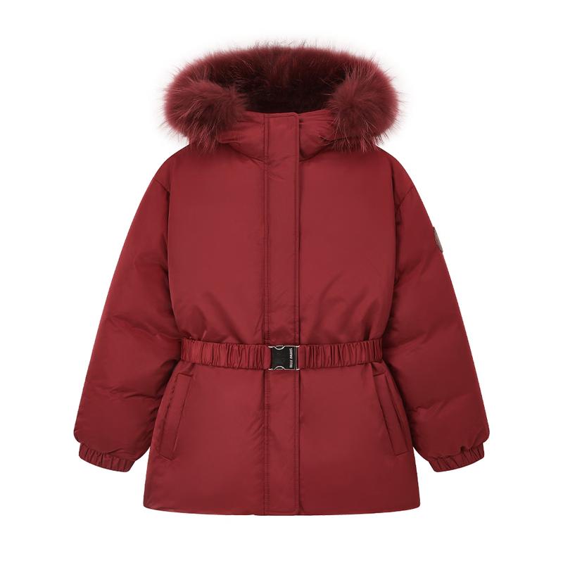 ELLE KIDS Girls  Red 90% Goose Down Winter Jacket 150