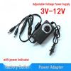 Compact Photography Studio LED Light & Motor Speed Controller, Adjustable Voltage 3-24V Power Supply Adapter