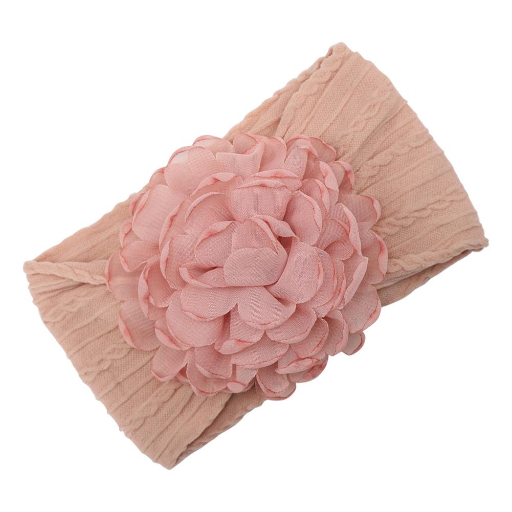 Chiffon Flower Nylon Baby Headbands Children's Hair Bands Infant Soft High Elastic Headdress Solid Boys Girls Hair Accessories