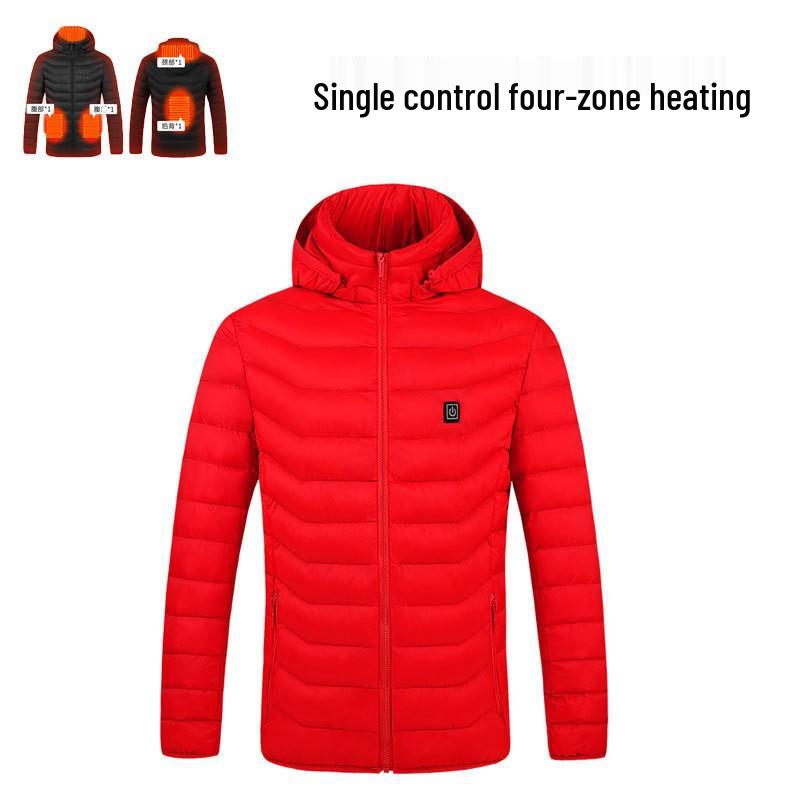 Men's Smart USB-Heated Winter Jacket with 21-Zone Temperature Control
