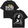 Bob Marley Legend Portrait Face Washed T Shirt Reggae Music Men Women Vintage Hip Hop Tshirt Cotton Casual Short Sleeve Tshirts