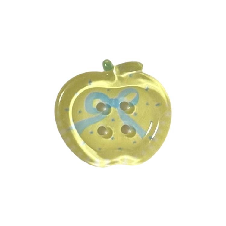 10 Stück Fruchtform Bastelknopf 20MM Acrylkopf 4-Loch Nähknopf für Kleidung Nähen Basteln Stricken Dekoration