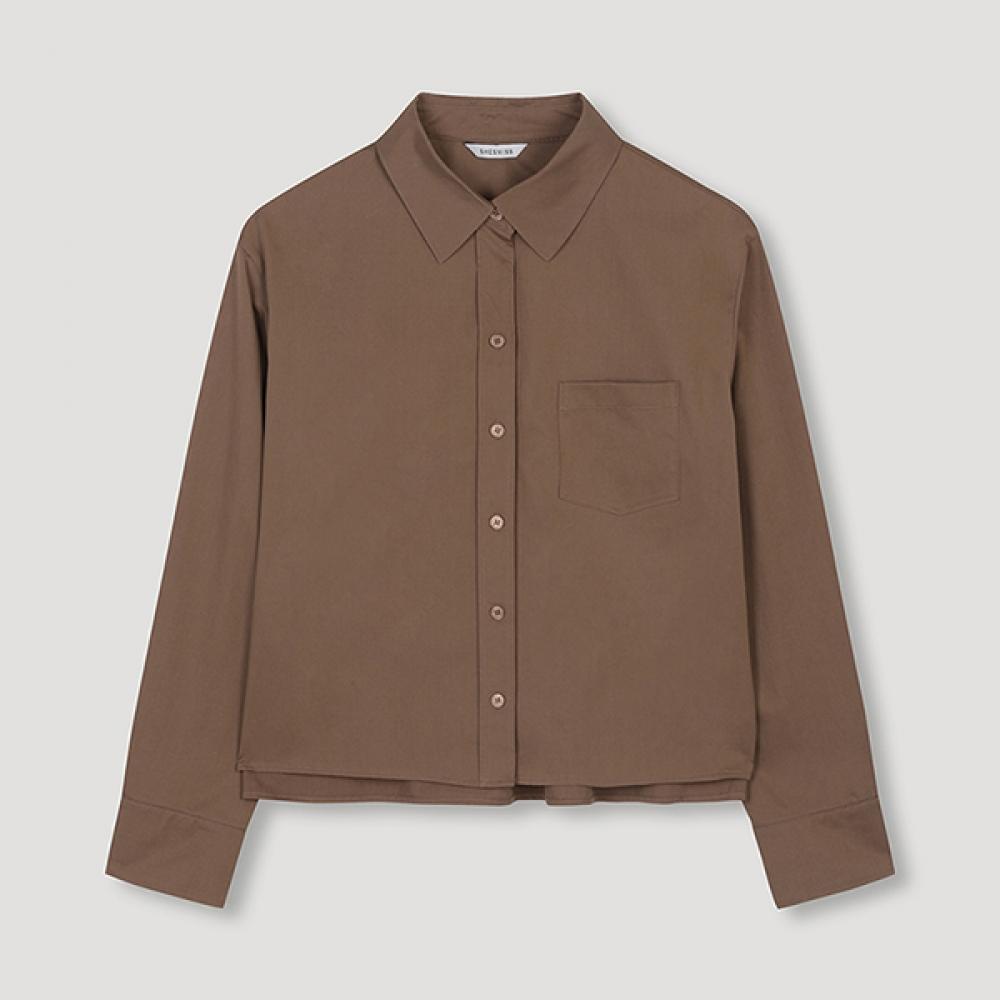 

She S miSS Pocket Collar Shirt SwwStn31030 Br B/66