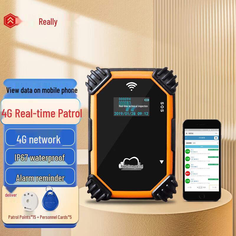Zhendi 4G Cloud Electronic Patrol System CN plug (adapter included)