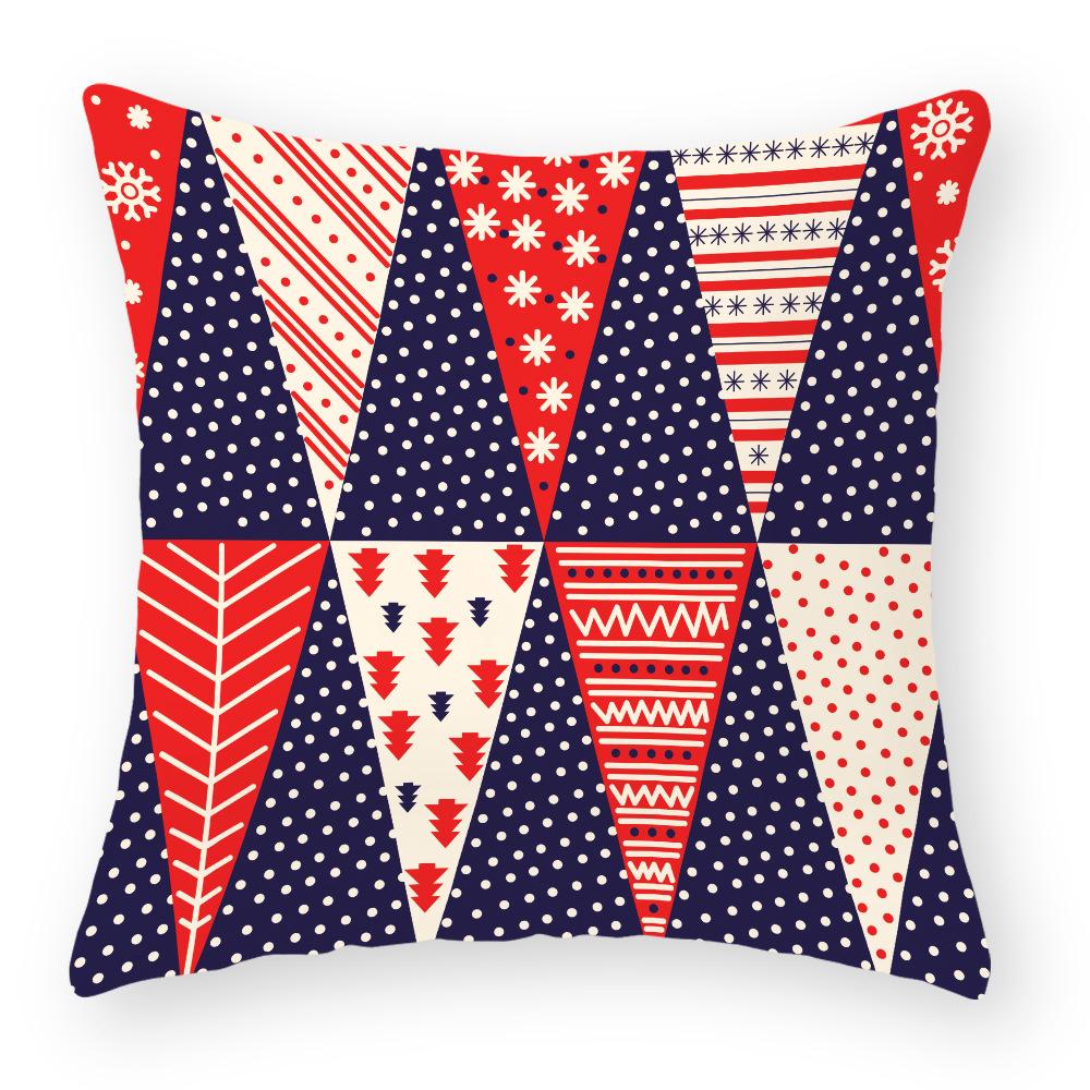 Kissenbezug aus Baumwolle und Leinen Weihnachtskissenbezug Nachttischkissenbezug Feiertagskissenbezug