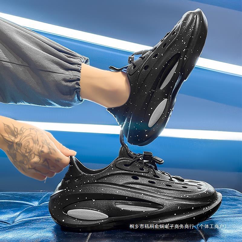 Beach sandals men's 2025 new summer wear non-slip and waterproof sports driving back river wading bag head hole shoes