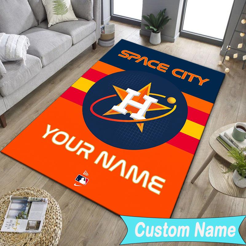 Custom NameHouston basketball Graffiti Carpet, Indoor Rug, Chair Rug, Living Rooms, Doormat Made From Polyester Home Decor Birthday Christmas Gifts