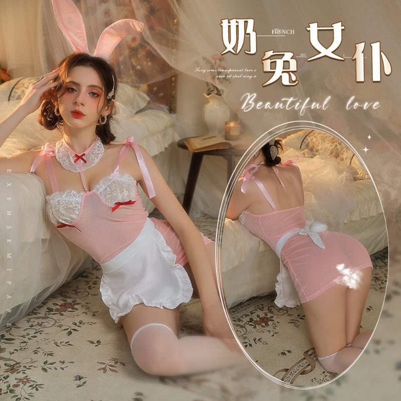 Sexy lingerie new sexy bunny girl pure desire maid cosplay sexual suggestion free uniform passion suit