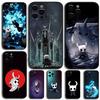 Game H-Hollow K-Knight Telefoonhoesje Voor Apple iPhone 15,14,13,12,11,Pro,X,XS,Max,XR,Plus,Mini Zwart Zacht Hoesje