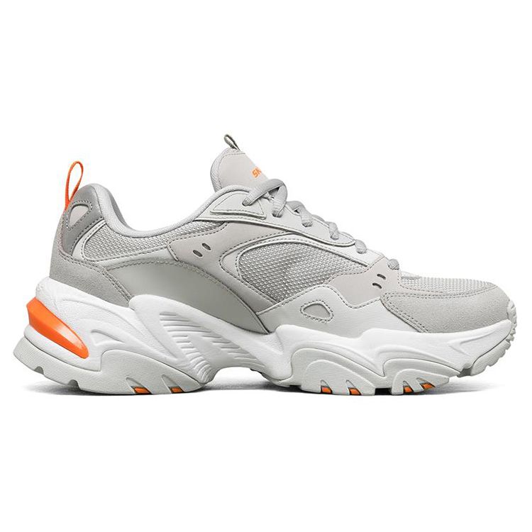 Skechers Stamina V2 Bequeme Vielseitige Niedrige Dad Shoes Damen Sneaker Hellgrau 66666343-LTGY