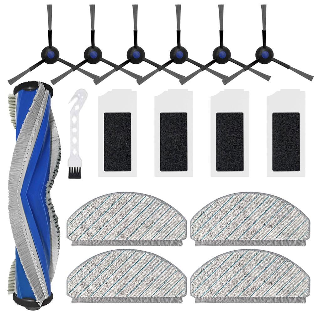Anti-Tangle Roller Robot Vacuum Parts Ultra-fine Microfiber Mop Pads