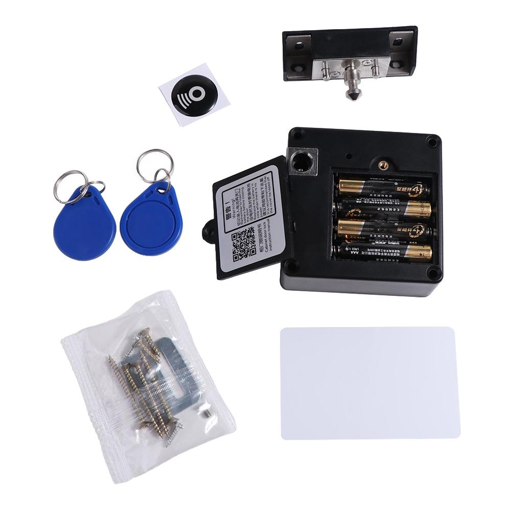 

Electronic Smart Drawer Lock IC card Invisible Hidde RFID smart lock Easy To Install Safe Hidden Cabinet Lock Single Door бронзовый