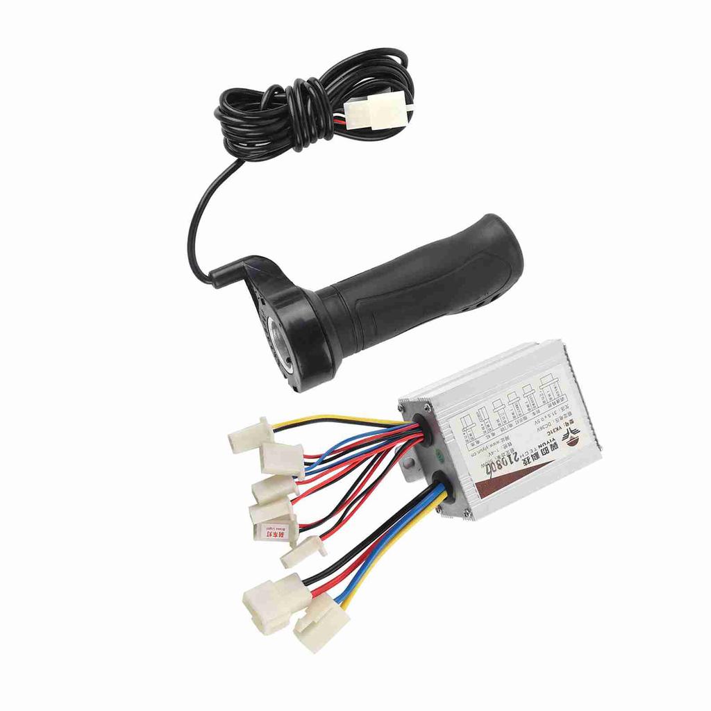 500W Motor Brushed Speed Controller & Throttle Grip for Electric Scooter Tricycle 24V