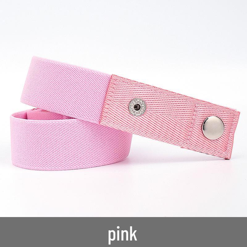 Lazy Unisex Elastic Belt: No-Tie, Seamless, Invisible Canvas Belt for Jeans