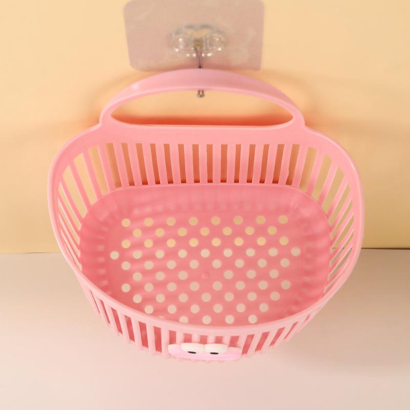 Multi-functional Wall-mounted Hanging Storage Basket for Bathroom Towels and Kitchen Items