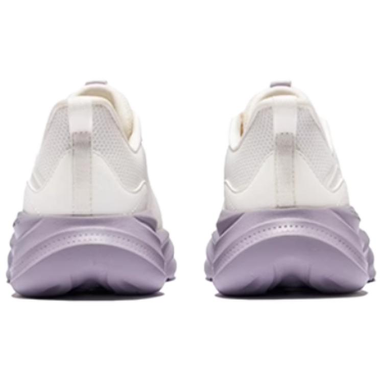 Hongxing Erke Manbu 2 Trendy Versatile Shock Absorbing Non-Slip Low-Top Casual Running Shoes Women sneaker White Purple 52125203430-004