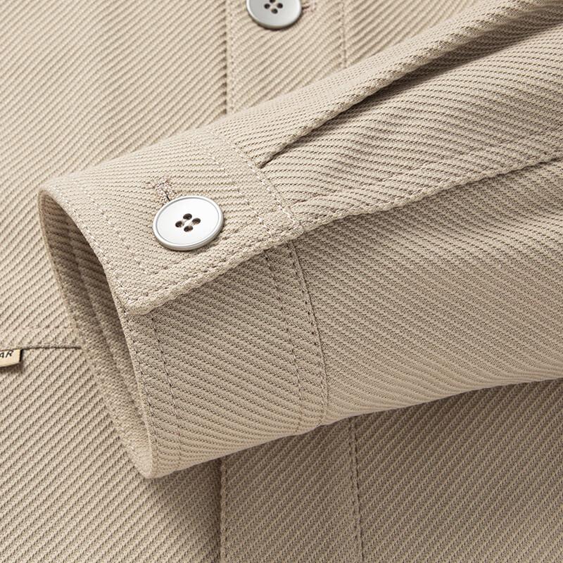 JOW Men's Easy Care Solid Color Lapel Jacket