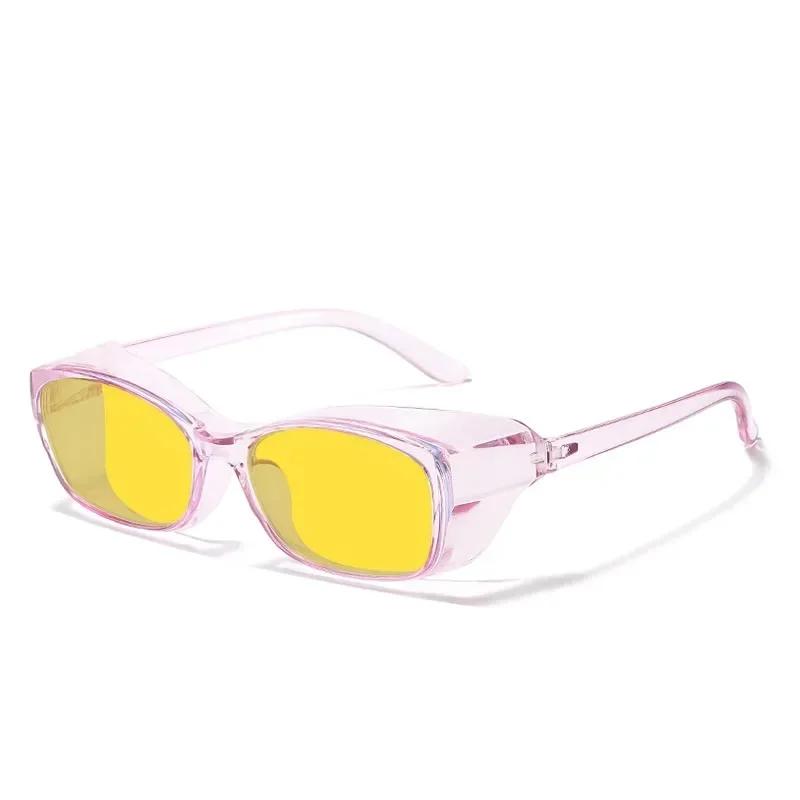 New Fashion Night Vision Edge Protection Women's Sunglasses Outdoor Neutral Night Driving UV400 Anti Blue Light Glasses