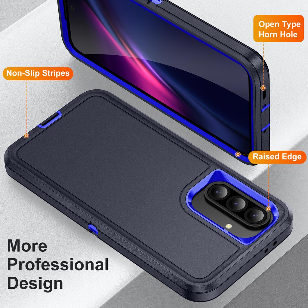 For Samsung Galaxy A36 5G Case PC + Silicone + EVA 3 in 1 Shockproof Phone Cover