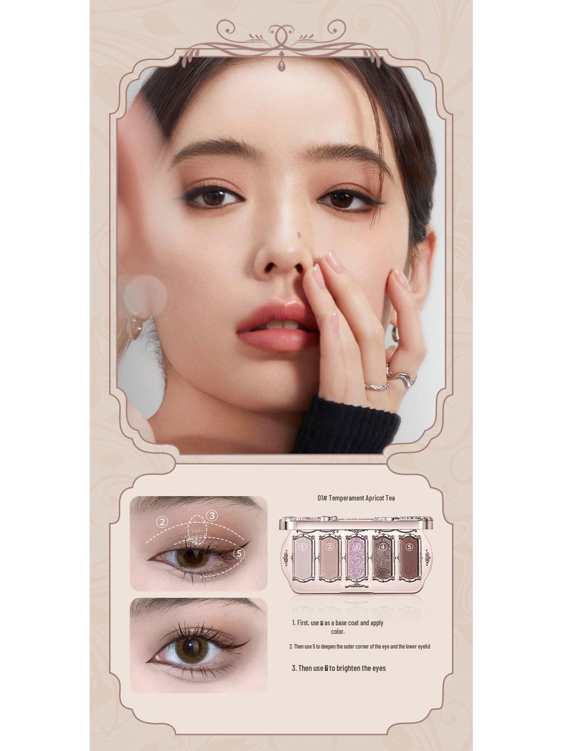 

Вінні-Пух Зоряні Очі 5-колірна Палітра Тіней для Повік «Мрія Русалки» 6.5g