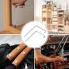2Pcs Curved Inside Hexagonal Wrench 4mm Window Adjustment Tool Wear Resist Precise Fitting Hexagonal Wrench for Bicycle