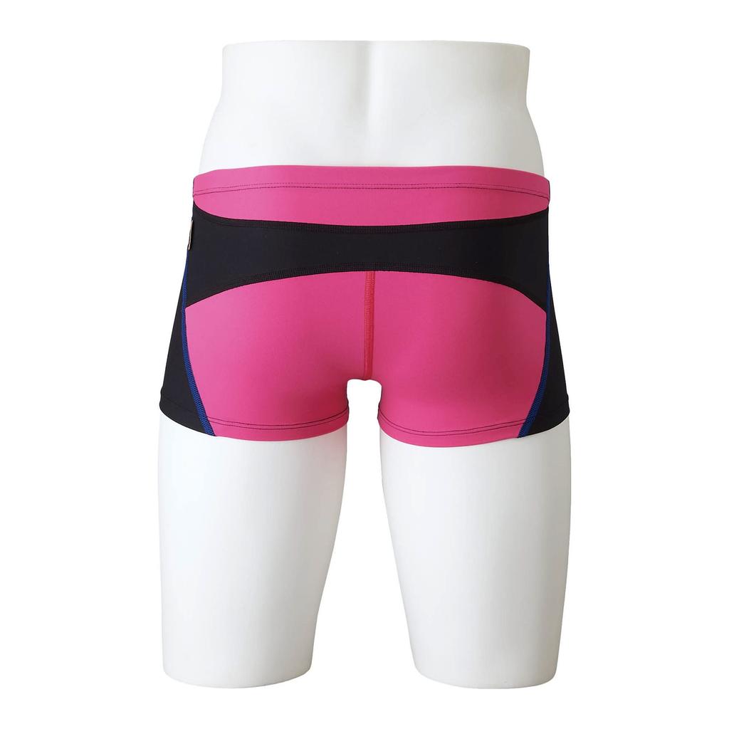 Mizuno EXER SUITS Short Spats for Competitive Swimming and Size 94 Size S Men's Training, N2MB8061, (Black/Pink),