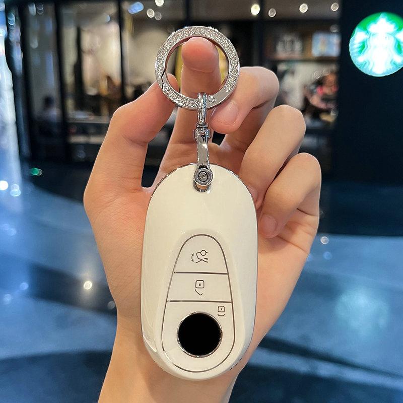 Tpu Car Key Case Cover For Mercedes Benz  C S Class W206 W223 S350 C260 C300 S400 S450 S500 Key Shell Protector Keychain