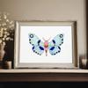 Watercolor Bug Butterflies Moths Poster Print Pastel Insect Canvas Painting Nature Wall Art Picture Nursery Kids Room Decor