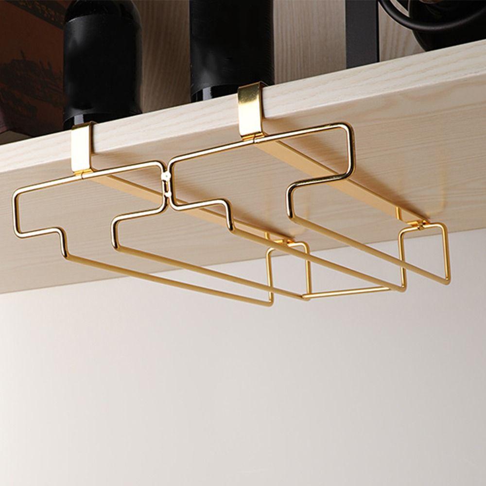 Lightweight Wine Glass Hanging Rack Durable Kitchen Storage Shelf  Kitchen Tools