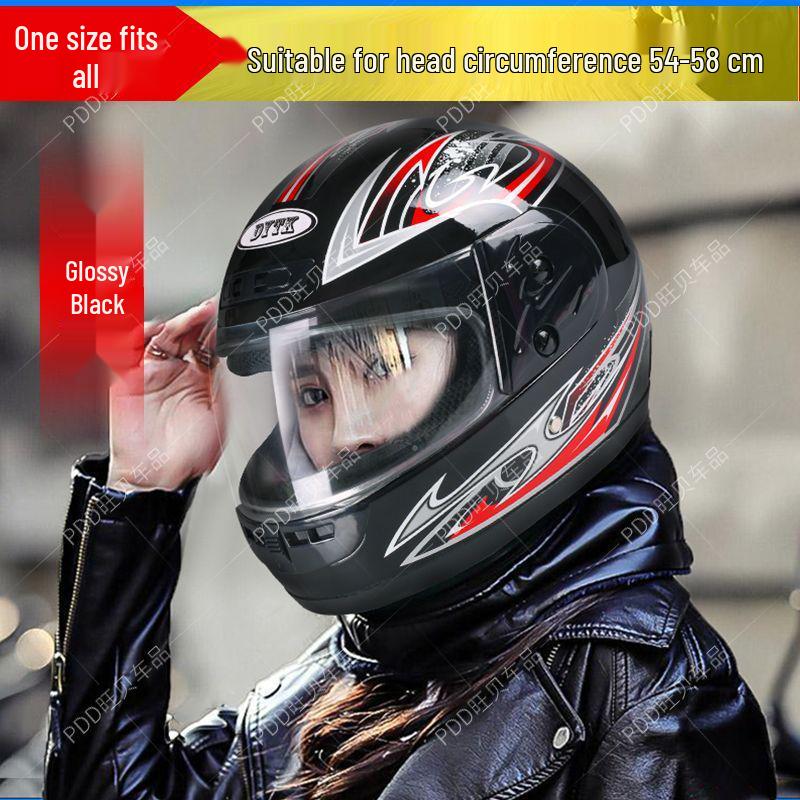 

3C Full Face Electric Motorcycle Helmet w/ HD Anti-fog, Thickened for Winter, Unisex Adult
