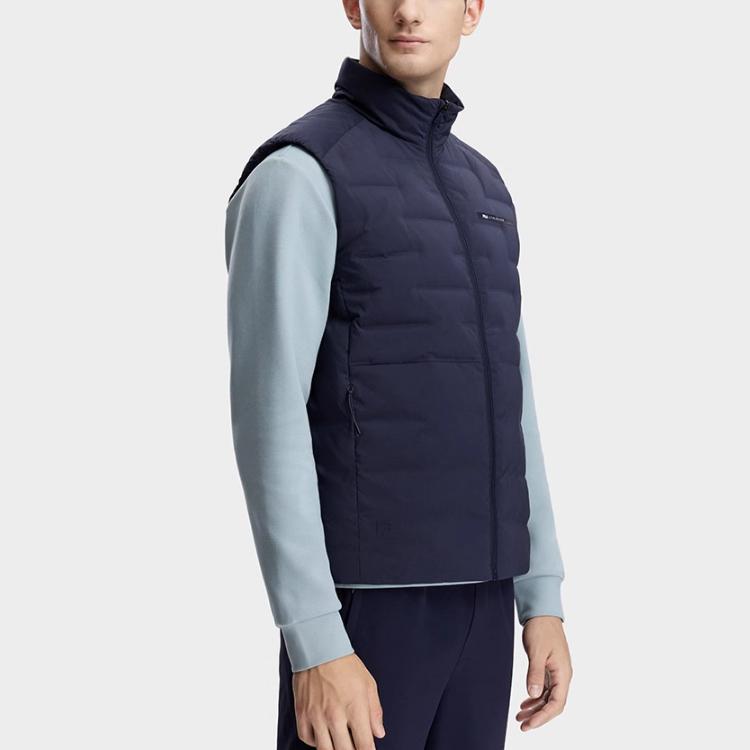 Men's Vest FILA Fitness Down Vest Men's RD Royal Blue
