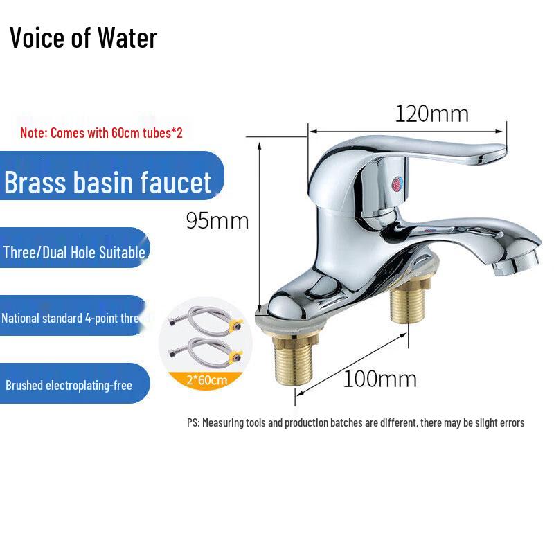 Sound of Water Single Handle Hot & Cold Basin Faucet