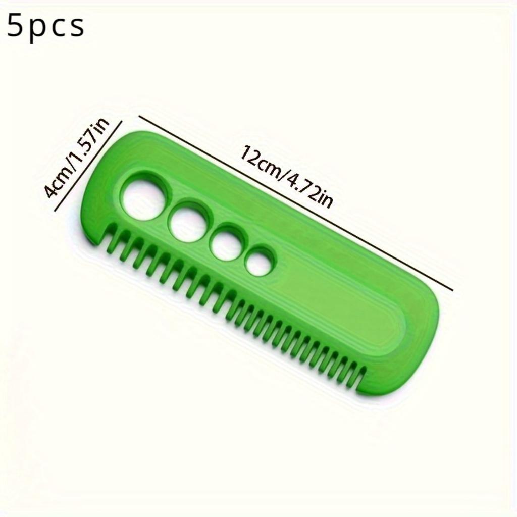 1Pack Herb Stripper Tool Set, Plastic Leaf Remover for Kale, Thyme, Basil, Rosemary - Easy Grip Kitchen Gadgets for Leafy Greens.