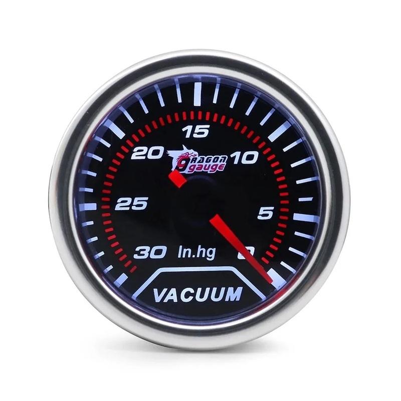 2 Inch 52mm Car Vacuum Gauge 12V LED Display VACUUM Pressure Meter for Automotive Racing & Engine Tuning