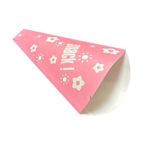 Crepe Triangular Bags, Pink, 400 Count