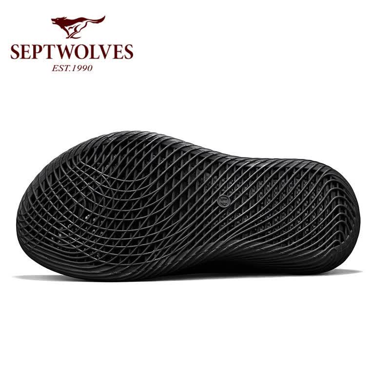 SEPTWOLVES Herren Sommer 2026 Atmungsaktive 3D-bedruckte Schlupf-Sandalen