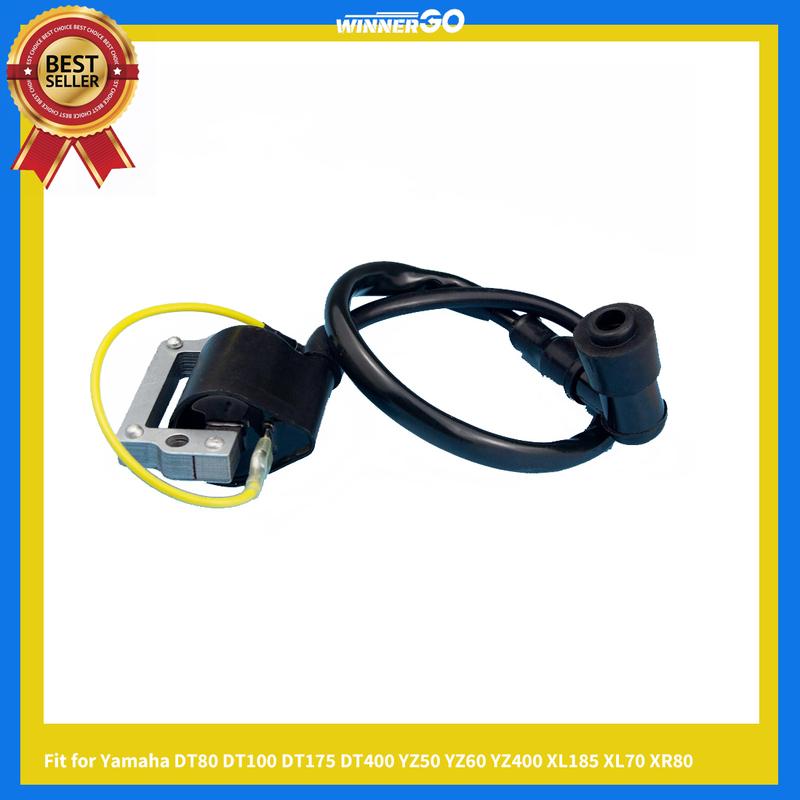 Zündspulen-Baugruppe mit Stecker Aftermarket-Teile Passend für Yamaha DT80 DT100 DT175 DT400 YZ50 YZ60 YZ400 XL185 XL70 XR80 Dirt Pit