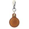 Retro Leather Leather Protective Case Protector KeyRing Keychain Locator Cover for Apple AirTag