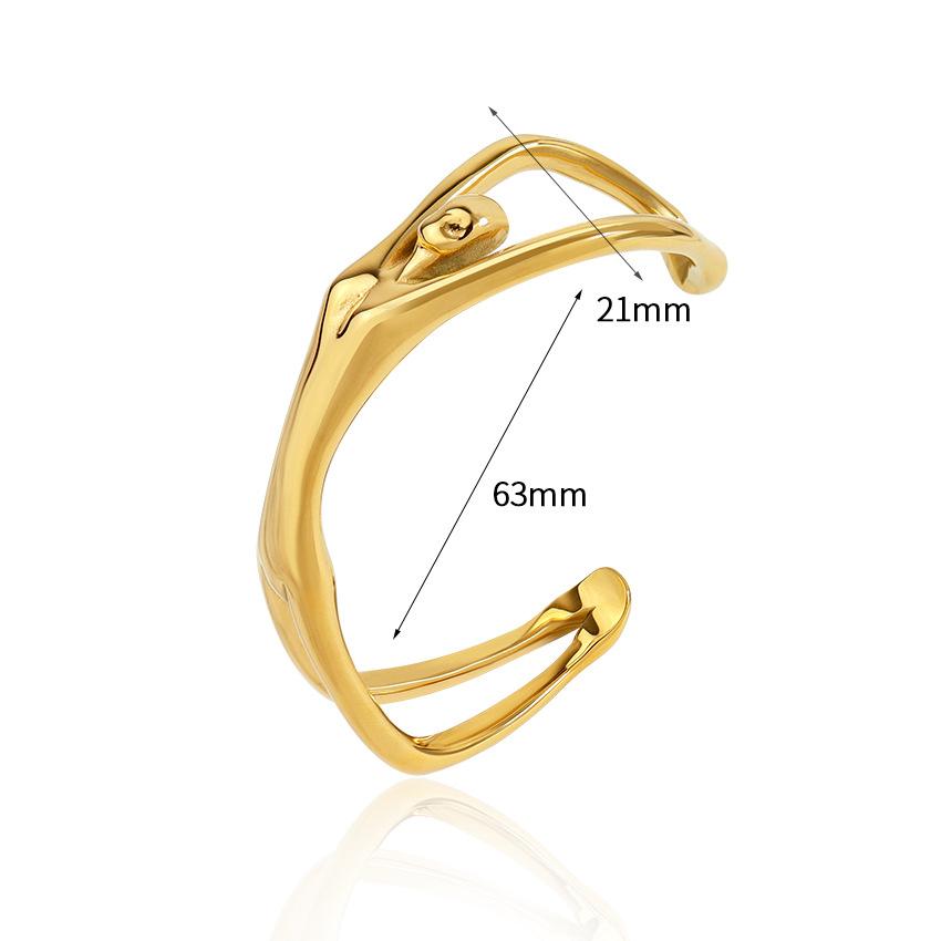 

Дизайн Чувство Тяжелая Промышленность 3D Тело Индивидуальность Панк Стиль Браслет золотой