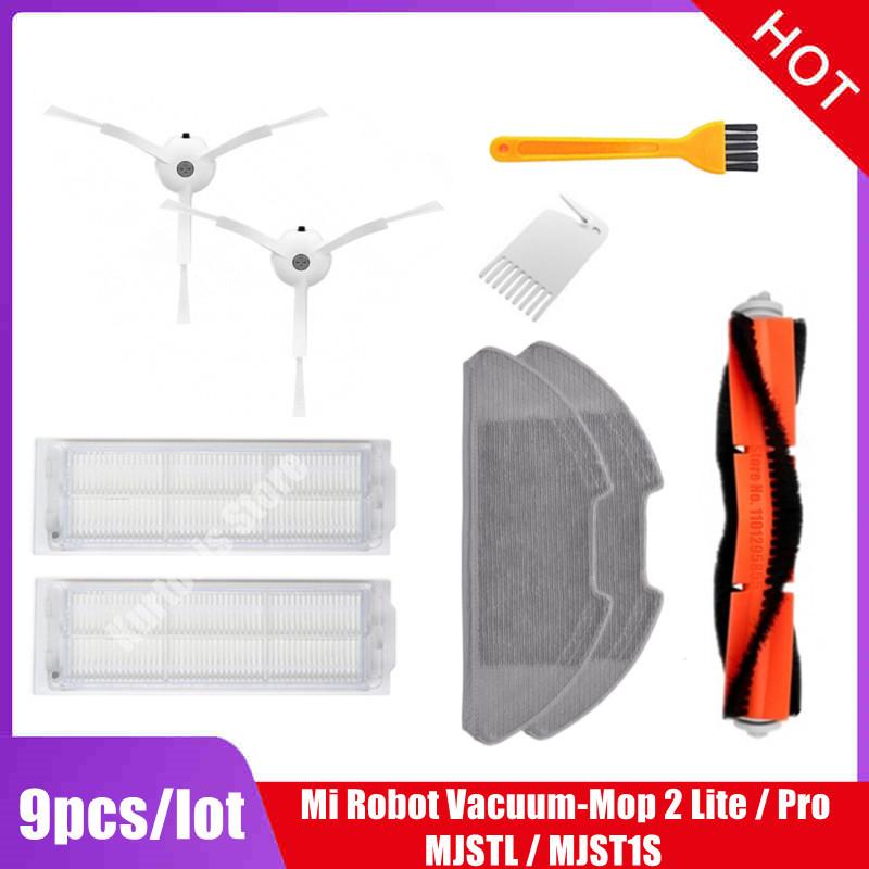 For Xiaomi Mi Robot Vacuum-Mop 2 Lite / Pro / MJSTL / MJST1S Robot Vacuum Spare Parts Main Side Brush Hepa Filter Mop Rag Cloths