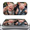 Pig Sun Visor Retractable Car Sun Visor Car Windshield Sun Shade UV Protector Window Cover