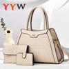 Tote Bag For Women with Zipper PU Leather Handbags Multi-Pocket Shoulder Bags Crossbody Bag with Matching Purses Wallet