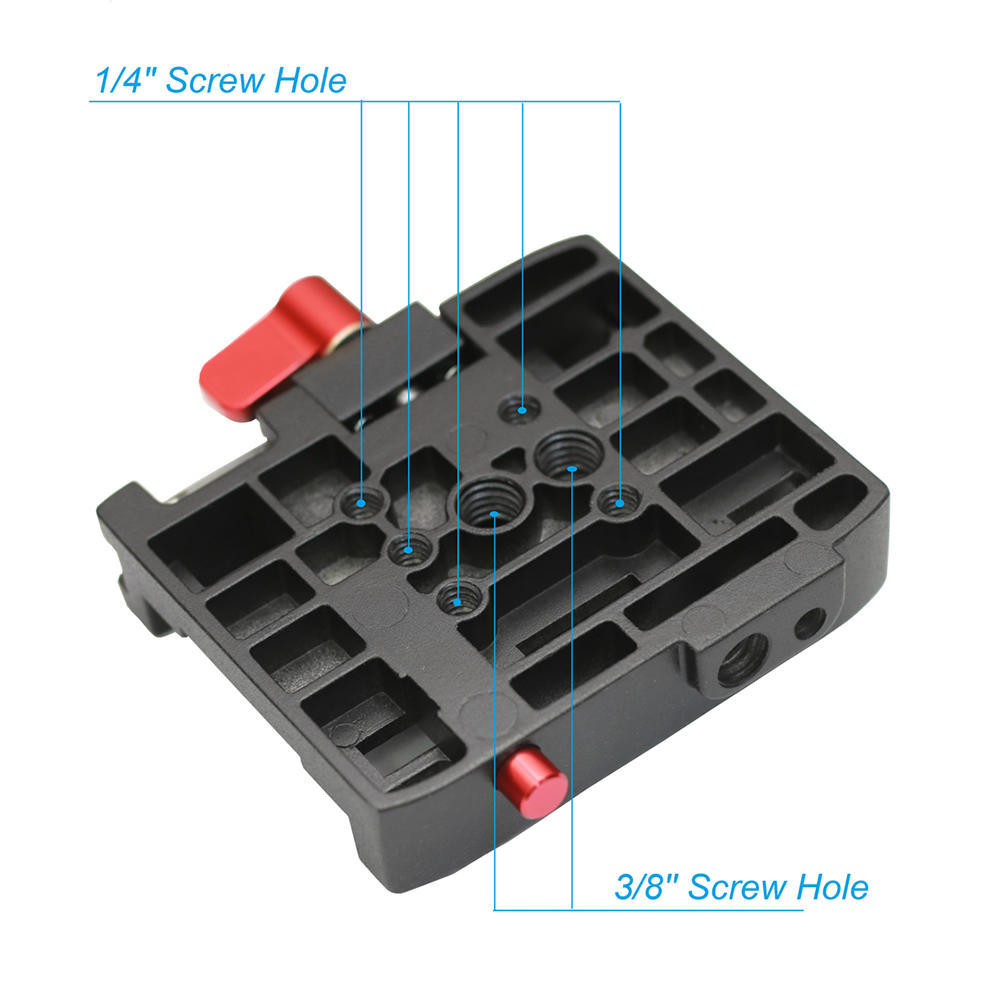 Quick Release Clamp Adapter + Quick Release Plate P200 Compatible for Manfrotto 501 500AH 701HDV 503HDV Q5