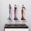 Minimalism Band Musician Figures Statue Desk Decoration Metal Crafts Ornaments Dancer Character Sculpture Modern Home Decor