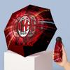 AC Milan Pattern Printed Mini 5 Folds 8 Ribs Compact Umbrella Windproof Waterproof Lightweight Portable Folding