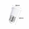 White Lamp Holder Base Plastic Converter Holder Lighting Parts LED Light Adapter