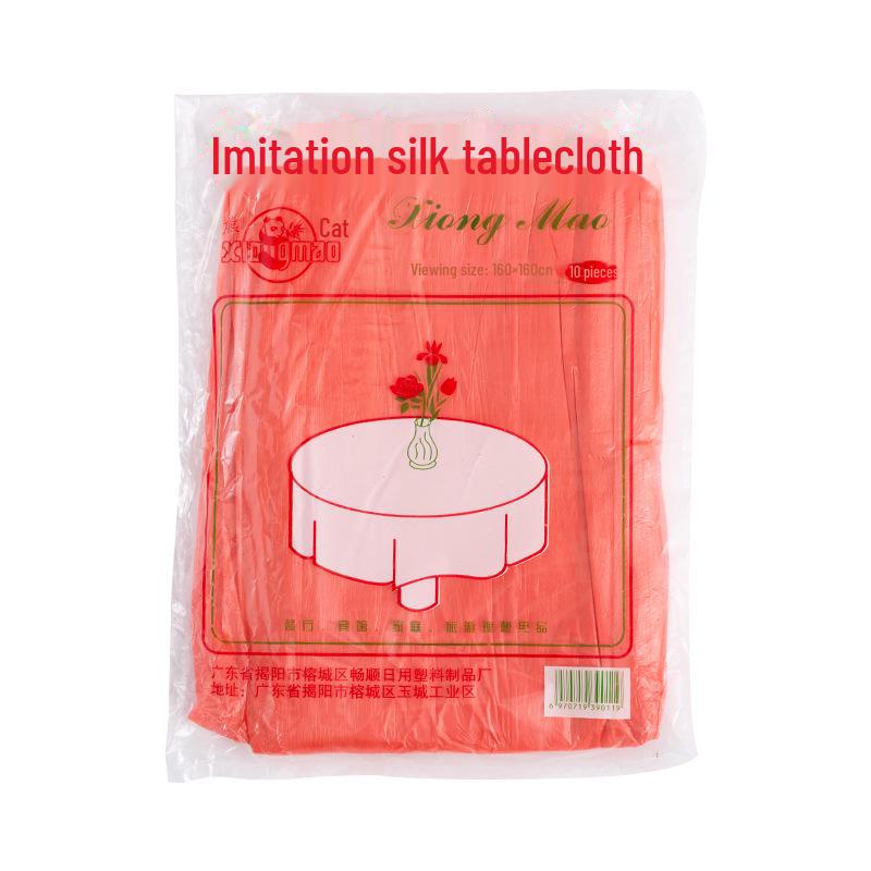 "Vodotěsný jednorázový ubrus z imitace hedvábí pro svatby a bankety"