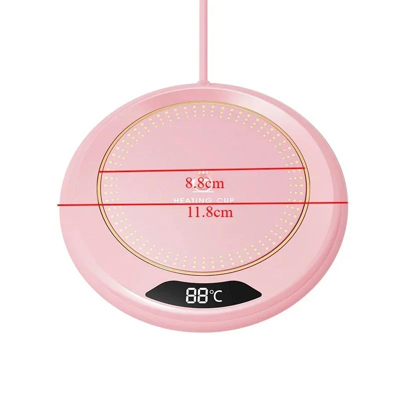 USB Koppvarmer Kaffekrus Varmematte 3 Temperaturinnstillinger Termostatisk Varm plate Melk Te Vann Varmepute Koppvarmer