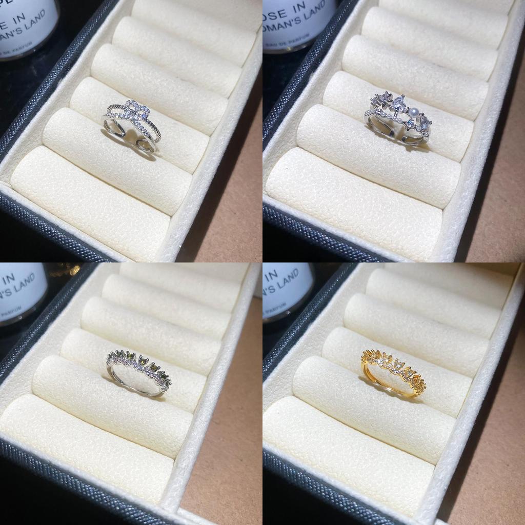 Vintage Zircon Heart Ring For Women Elegant Copper Hand Accessory Summer 2026